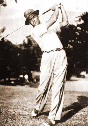 Vintage Golf Photographs. Sam Snead PGA Champion 1942
