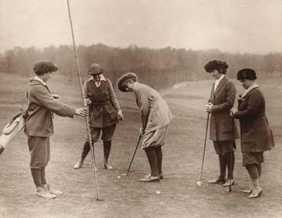 Vintage Golf Photographs. Women Golfers 1920