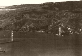 Above the Golden Gate. Marin Headlands. 1935 