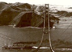  Building The Golden Gate. Ocean Bound 1935 