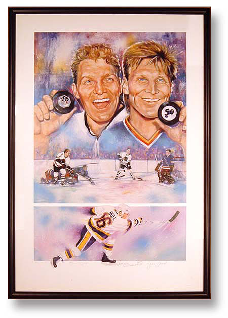 Brett & Bobby Hull Limited Edition Print