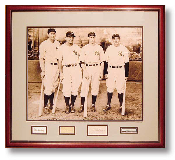 "Murderers Row" Joe DiMaggio, Lou Gehrig, Bill Dickey and Tony Lazzeri 