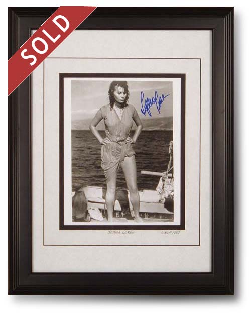 Sophia Loren Signed Photograph